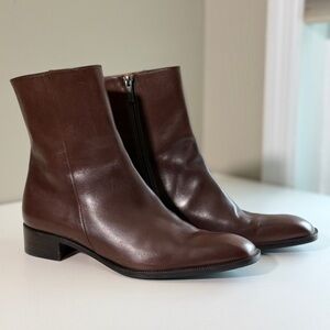 Fratelli Rossetti Chestnut Brown Ankle Luxury Boots 7.5